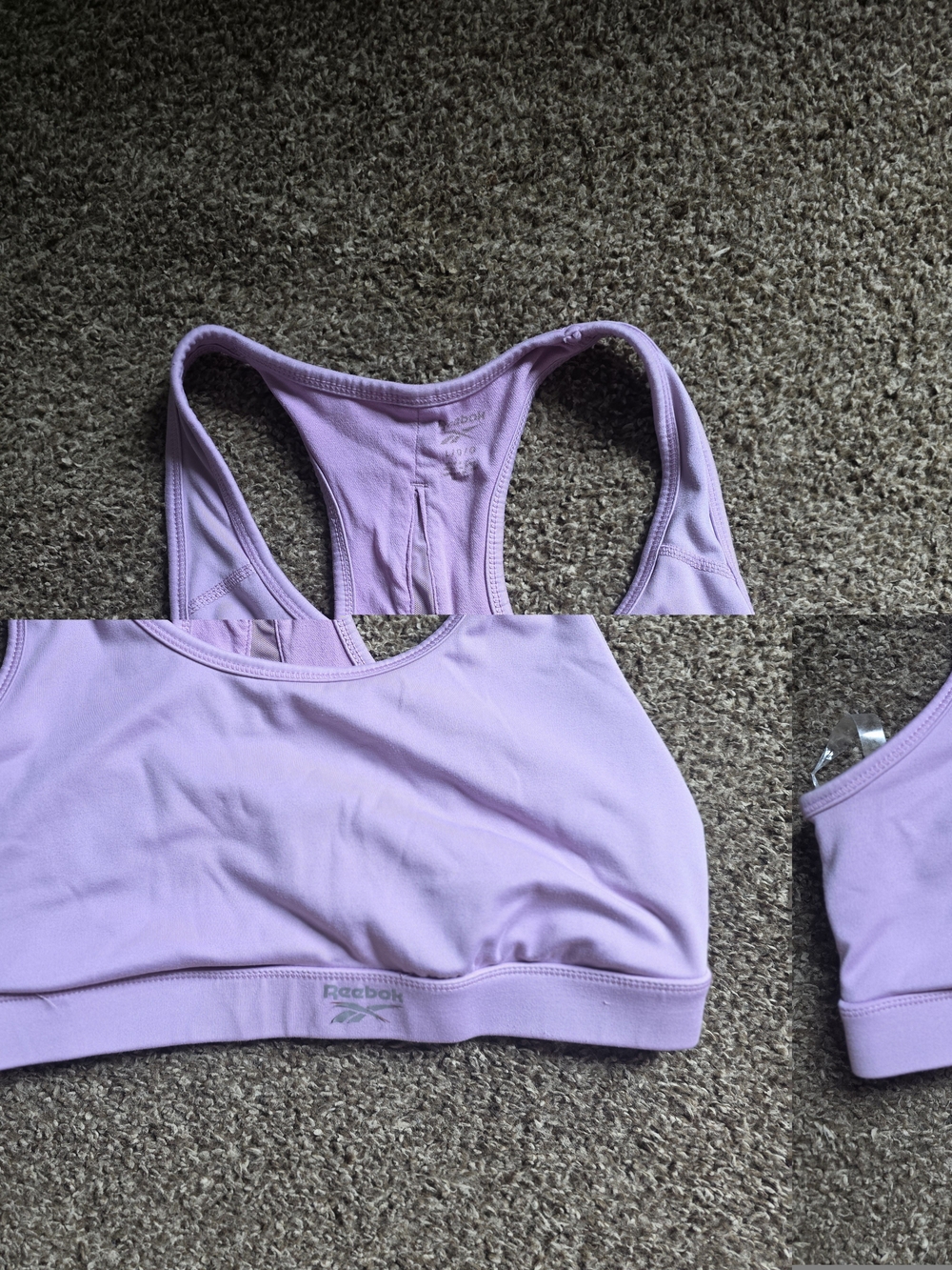 Reebok Lavender Racerback Sports Bra